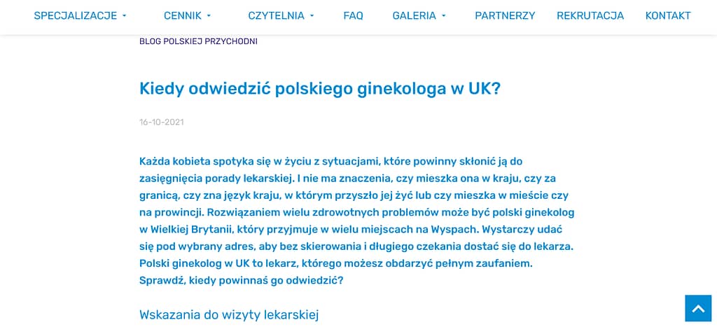 Kiedy odwiedzić polskiego ginekologa w UK?